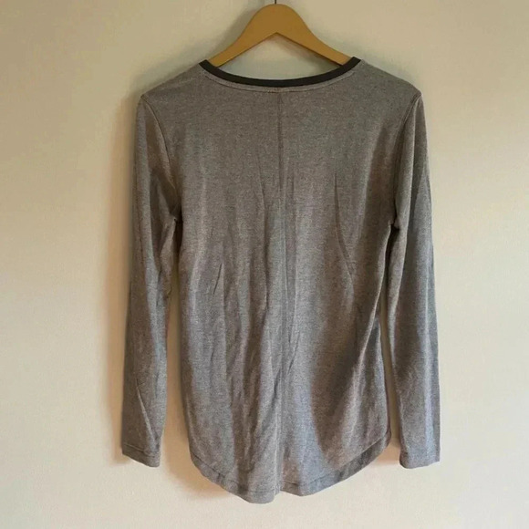 J. Crew Gray Long Sleeve Top - Picture 7 of 10